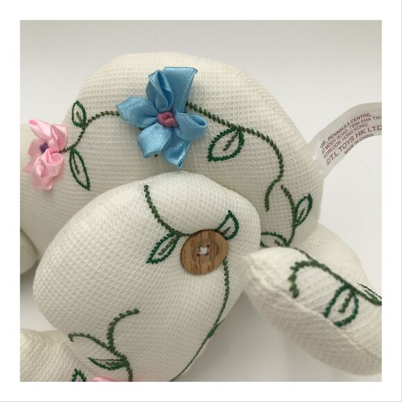 TL Toys Cat Kitten Embroidered Flowers Jointed Stuffed Plush Shelf Sitter 03 Tag - Picture 4 of 11